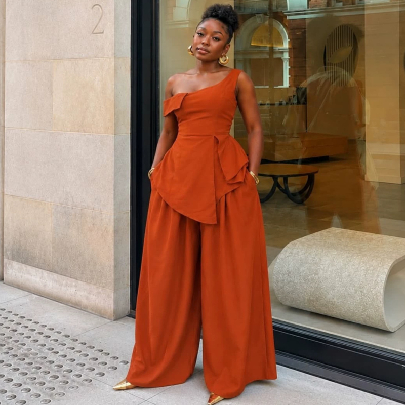 Blouse Off Shoulder - Yeni Tasarım Afrika Modası Kadın İki
