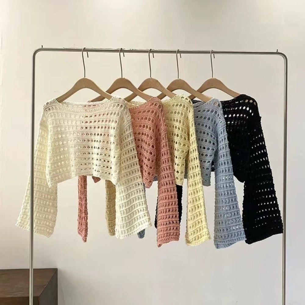 Kadın Yazlık Örgü Kazak, Frans - Crop Top Crochet incelemesi ve fiyatı