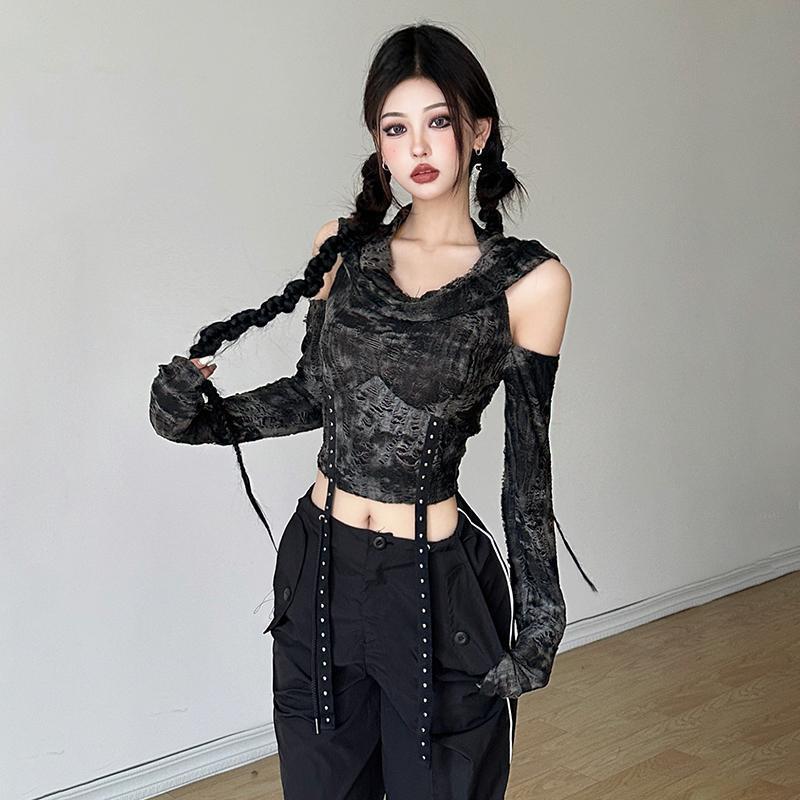 Omuzları Açık Kapüşonlu Uzun K - Blouse Off Shoulder incelemesi ve fiyatı