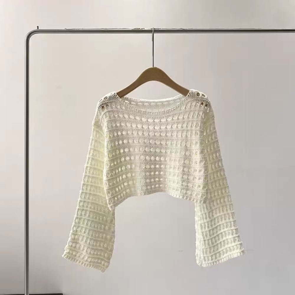 Fransız Tarzı Örgü Kazak Kadın - Crop Top Crochet incelemesi ve fiyatı