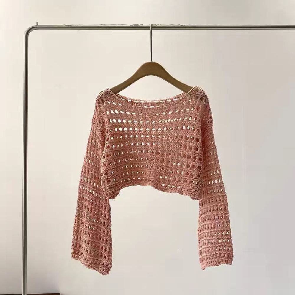Fransız Tarzı Örgü Kazak Kadın - Crop Top Crochet incelemesi ve fiyatı