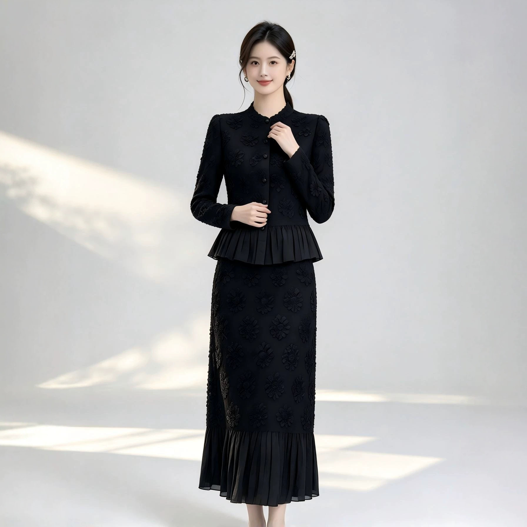 Miyake Kadın 2 Parçalı Çiçek D - Midi Skirt Floral incelemesi ve fiyatı